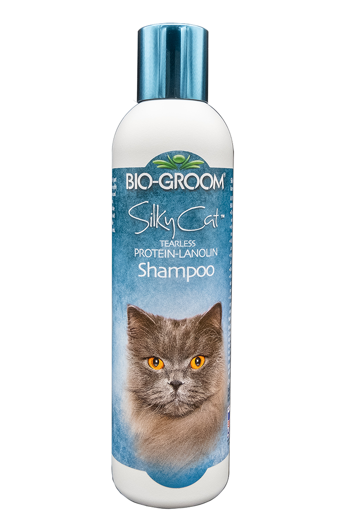 Bio-Groom Silky Cat Шампунь «без слёз», с протеином и ланолином 236 мл