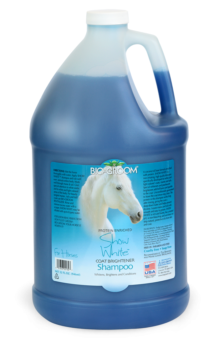 Bio-Groom Show White Шампунь для лошадей светлой масти 3,8 л